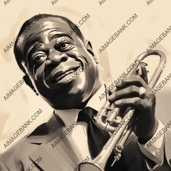 Captivating Half-Finished Sketch: Louis Armstrong&#8217;s Musical Legacy