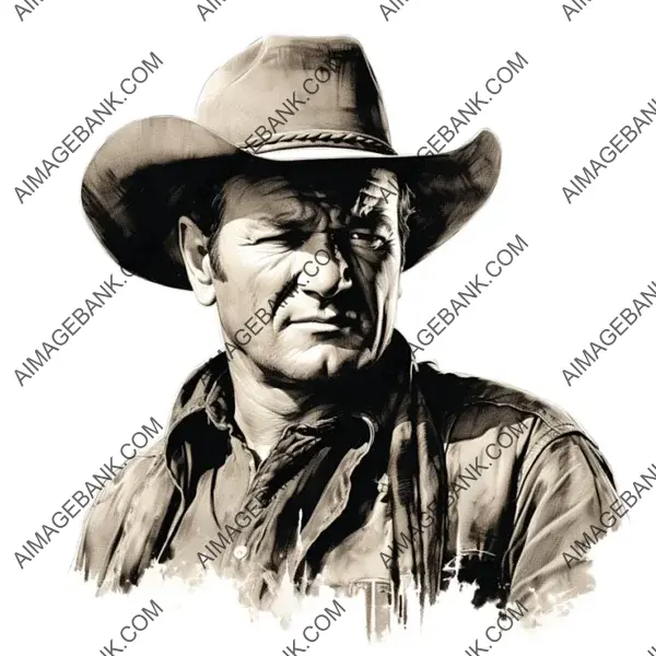 Creative Art: Capturing John Wayne&#8217;s Timeless Iconic Look