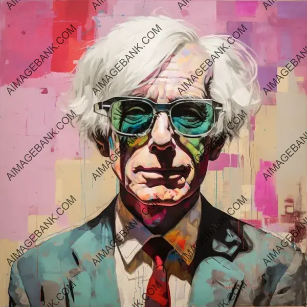 Older Andy Warhol: Watercolor Painting Captures His Aging Gracefully