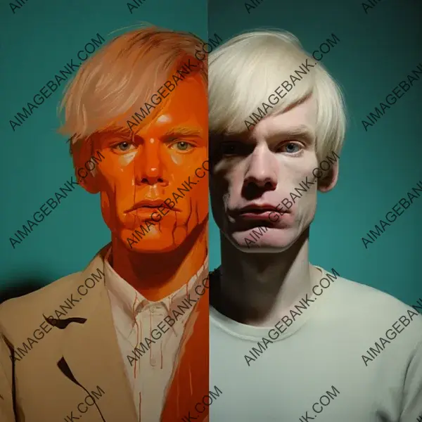 Portrait of Andy Warhol: Part Photo, Part Imagination