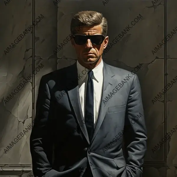 President John Kennedy: Trompe l&#8217;Oeil Painting Showcases His Leadership