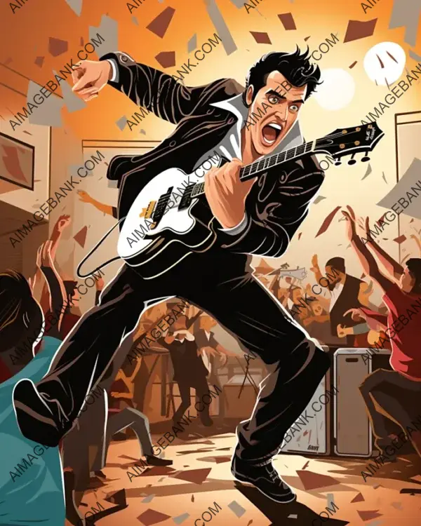 Creative Art: Embracing Elvis Presley&#8217;s Iconic Jailhouse Rock Performance