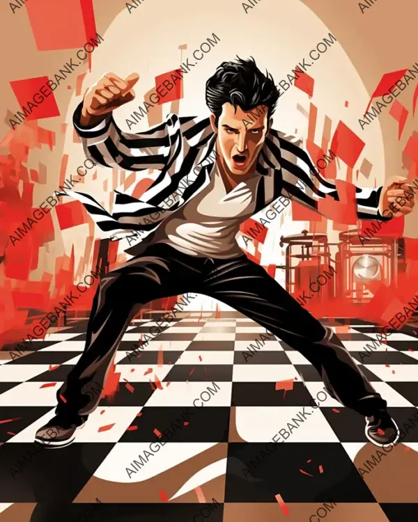 Artistic Tribute: Emulating Elvis Presley&#8217;s Legendary Jailhouse Rock