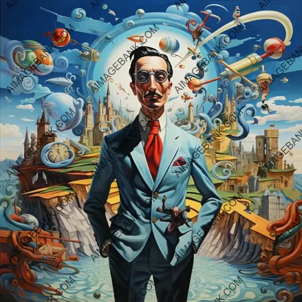 Salvador Dali Style: Trompe l&#8217;Oeil Painting Evokes His Unique Vision