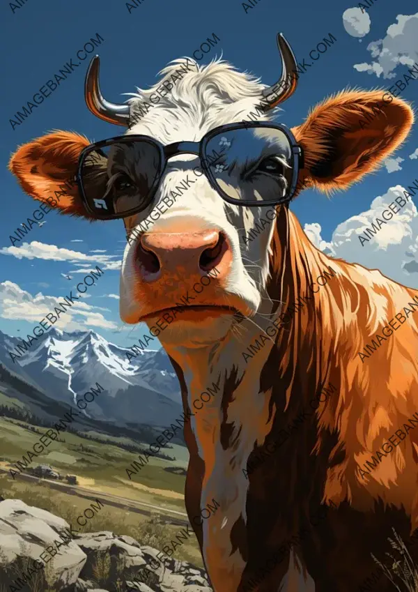 Cow with Half-Closed Eyes in a Blissful State