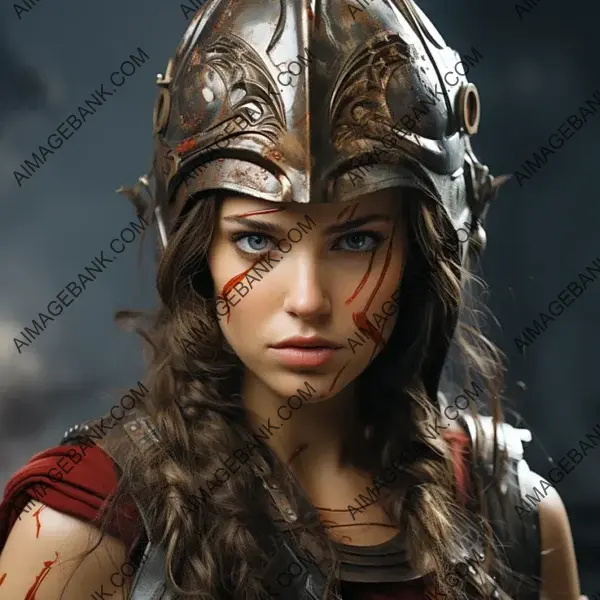 Spartan Goddess Unleashed: Hyper-Realism Fantasy at Its Best