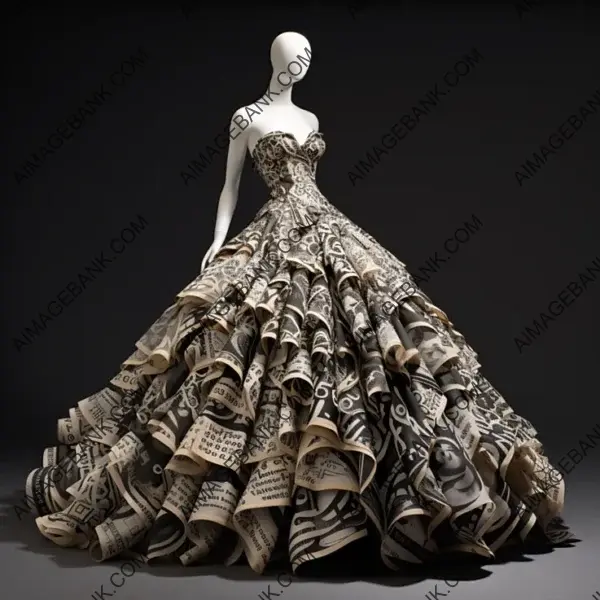 Swirling Letters and Literature in Woman&#8217;s Gown