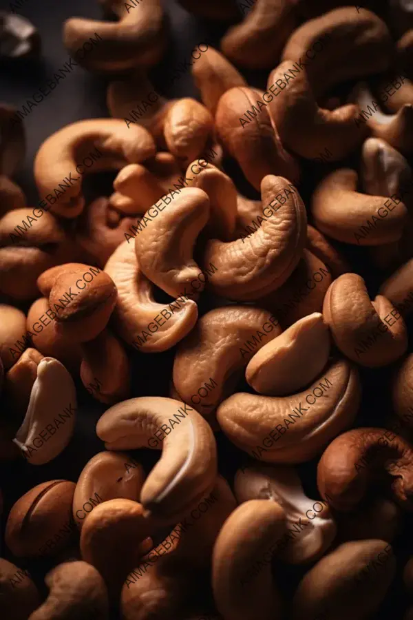 Tasty Cashews: Seamless Shot of Fresh Nut Snack