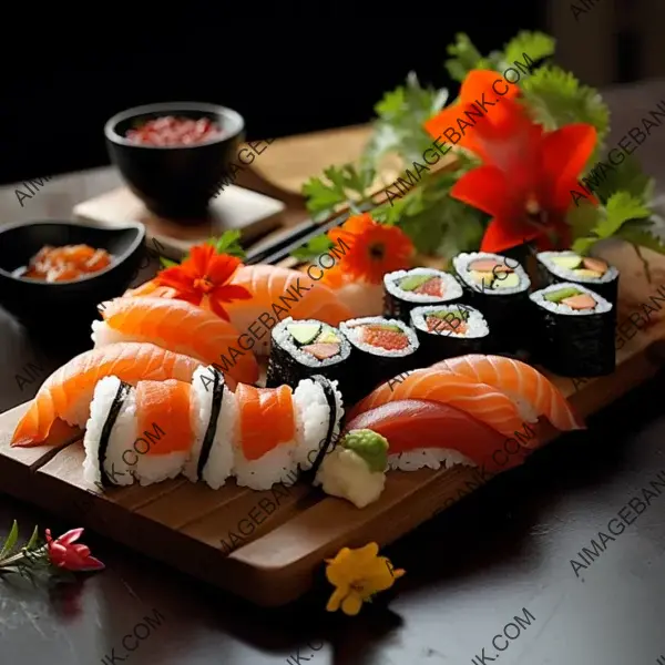 Artistic Photo of Sushi, Japanese Culinary Delight