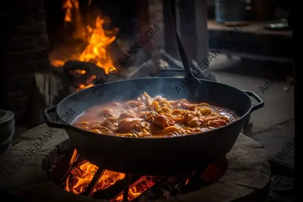 Cajun Delicacy Prepared Over an Open Flame