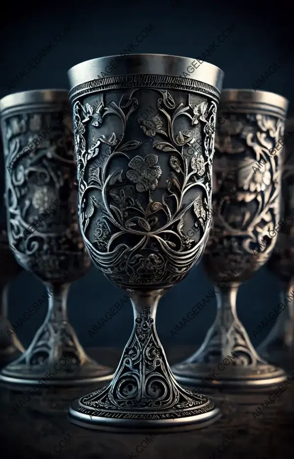 Enhance Your Gaming Assets with Eight Chalices Silver Intricately Engraved