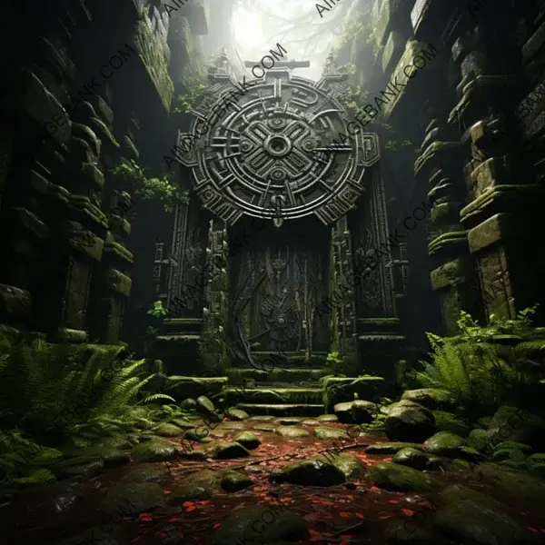 Creepy Tomb Door Style Inspired by Ghibli, Zelda, and Ori &#8211; Gaming Assets