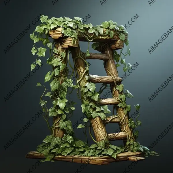 Climb with Ivy Trellises Spring Rocker Ladder Game Asset