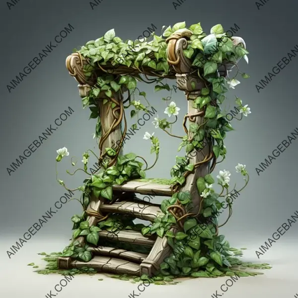 Climb to Victory with Ivy Trellises Spring Rocker Ladder Game Asset