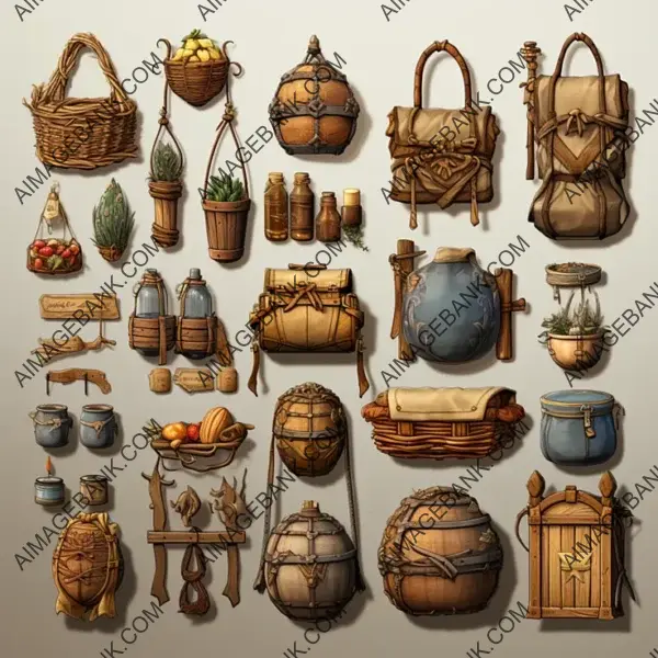 Add Depth to Your Worlds with Medieval Baskets Game Assets Concept Props Ghibli