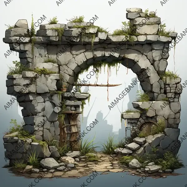 Ruined Stone Wall &#8211; Your Game&#8217;s Ancient Touch