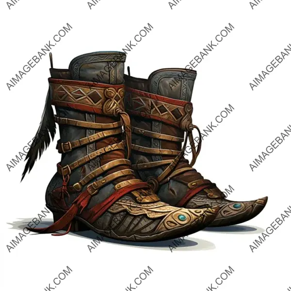 Oriental Style Old Warrior Boots &#8211; Perfect for Epic Battles