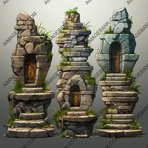 Stone Stairs Game Assets &#8211; Unlock Vertical Game Possibilities