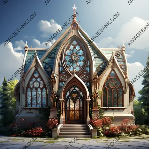 Stylized Church for Unique Fantasy Realms