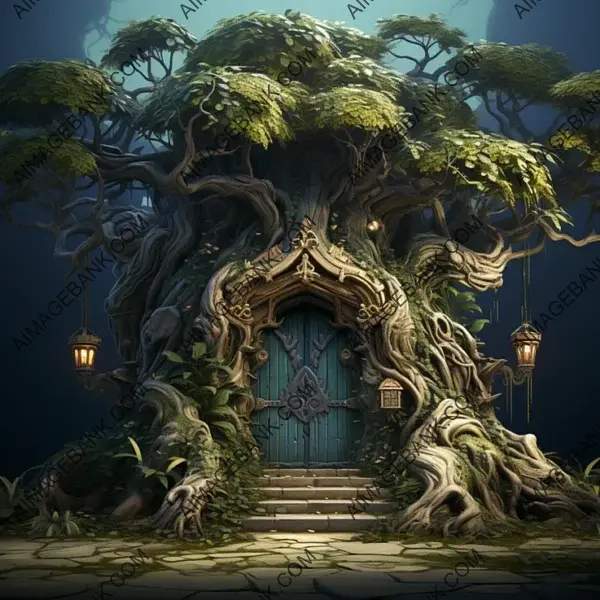 Stylized Tree Door game props A Low Poly Horror Designer&#8217;s Choice