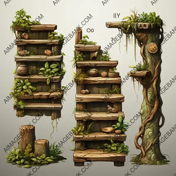 Wooden Windows game props Perfect for Scenic Game Views