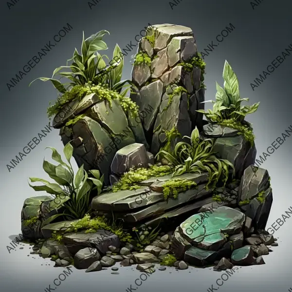 Elevate Your Game Design with Concept Art Rocks and Grass