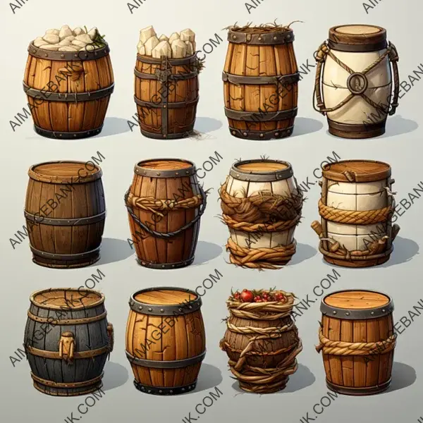 Enhance Your Game Environments with Barrels and Baskets