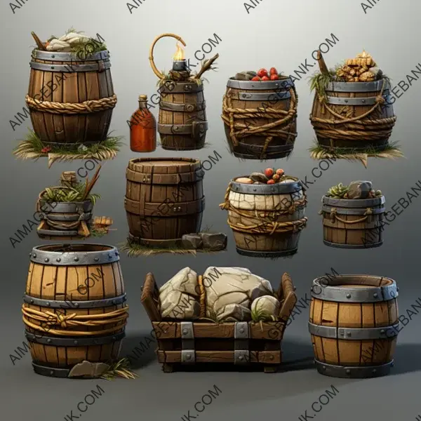 Barrels and Baskets Game Props &#8211; Elevate Your Game Design