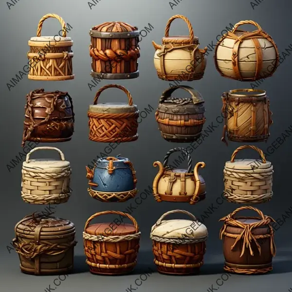 Medieval Baskets Game Props &#8211; Add Depth to Your Game