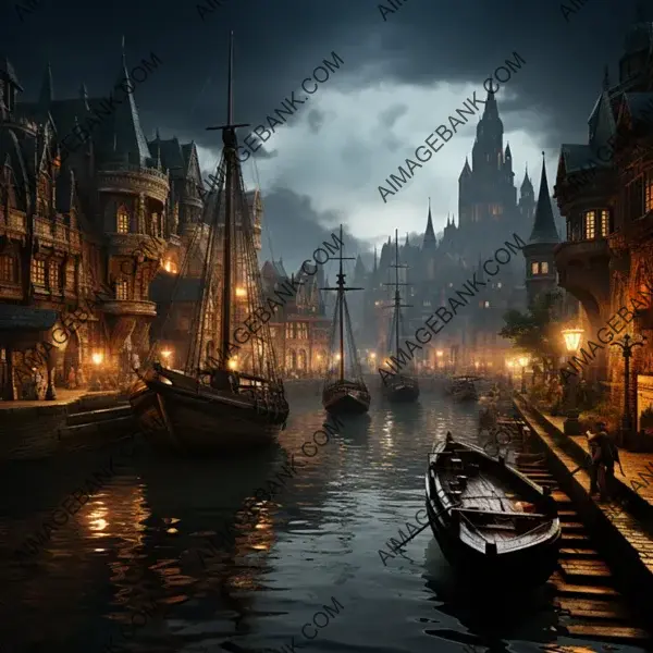 Immerse Players in Medieval Harbors with Boats and Ships