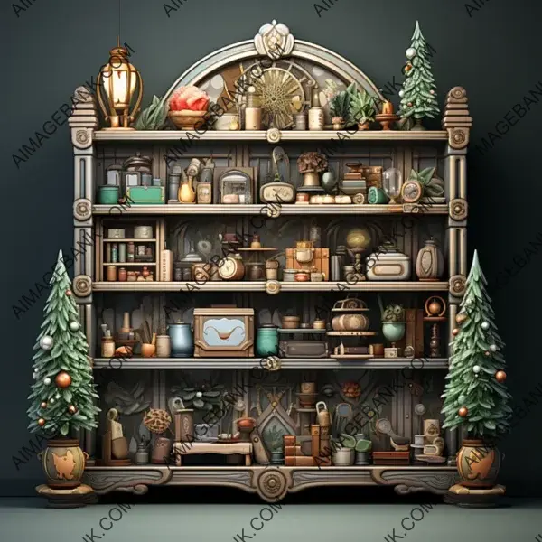 Christmas Shelf Game Props &#8211; Perfect for Fantasy Games