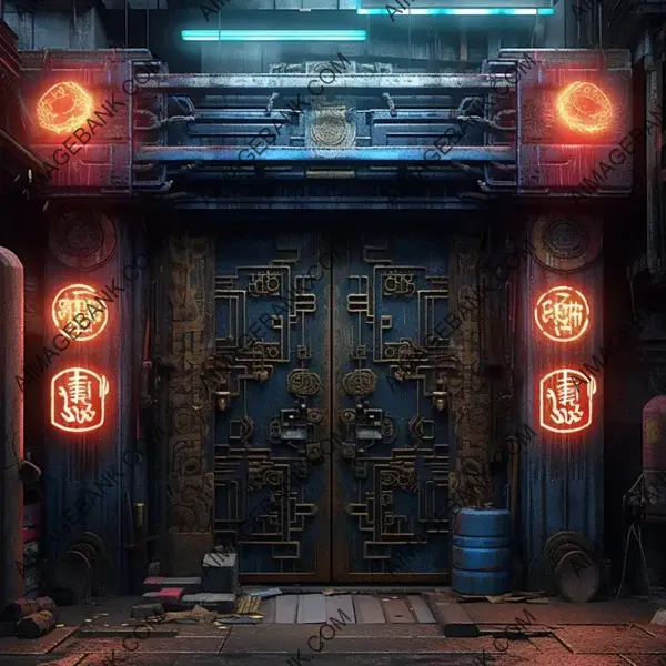 Elevate Your Game with Cyberpunk Tibetan Doors