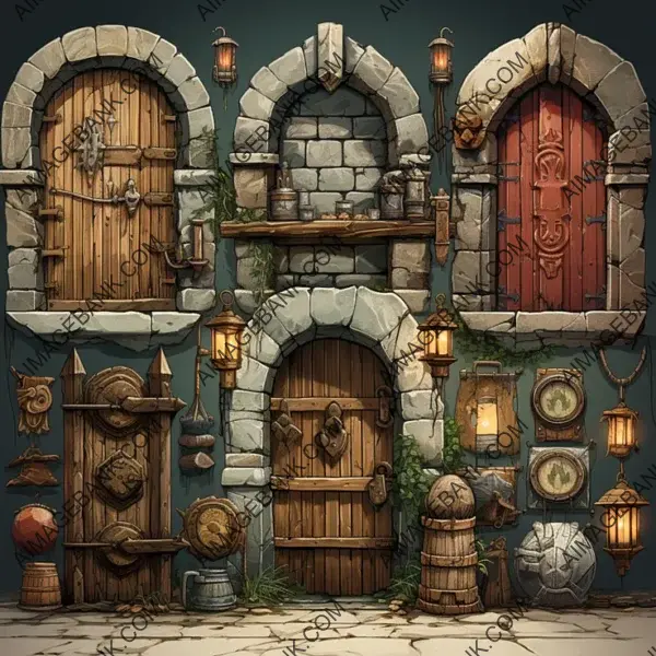 Unlock Secrets with Ghibli and Zelda-Inspired Door Props