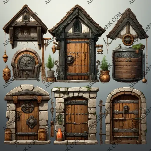 Unlock Secrets with Ghibli and Zelda-Inspired Door Props