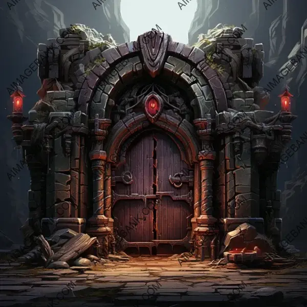 Conquer the Realm of Dragons with Dungeon Entrance Game Assets