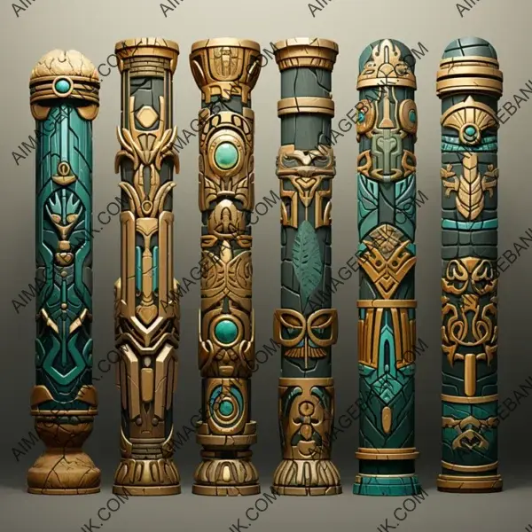 Game Props  Discover Ancient Egyptian Styled Columns