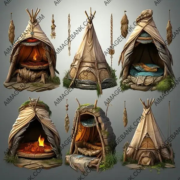 Game Props  Fantasy Indian Tents: Enhance Your Gaming Experience