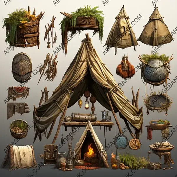 Game Props  Fantasy Indian Tents: Elevate Your Gaming Quest