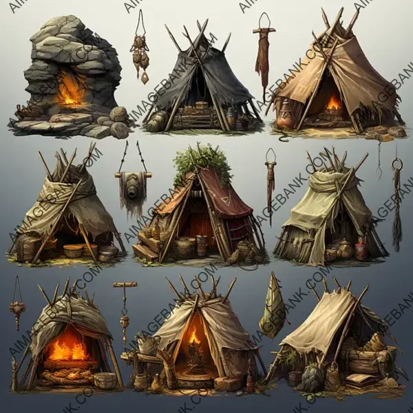 Game Props  Fantasy Indian Tents: Ignite Your Gaming Passion