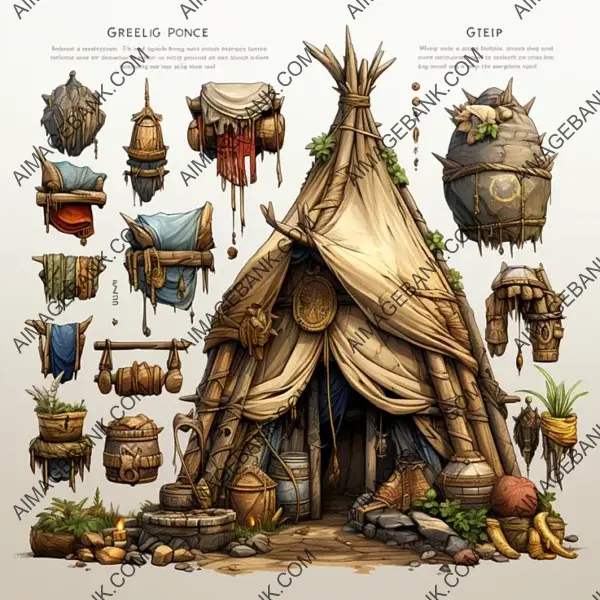 Game Props  Fantasy Indian Tents: Elevate Your Gaming Experience