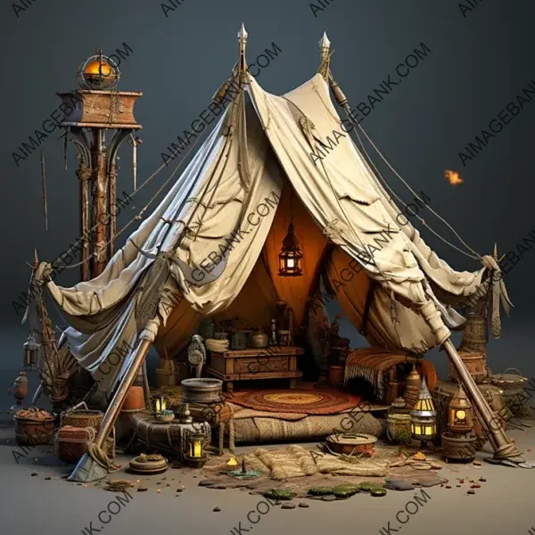 Game Props  Fantasy Indian Tents: Gaming Bliss Awaits