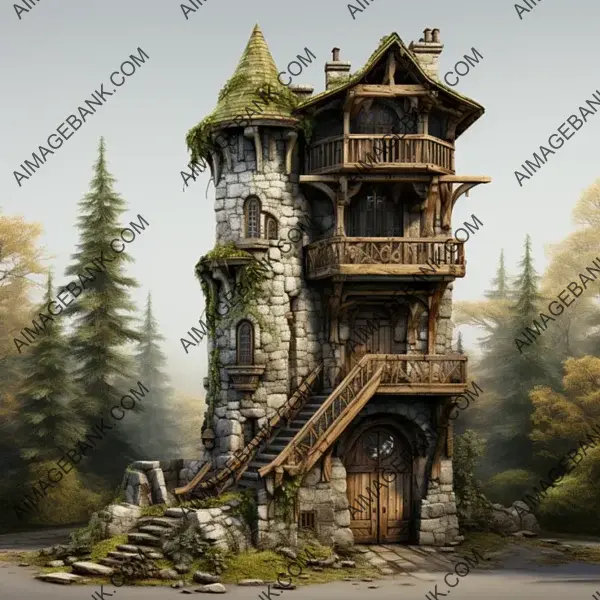 Medieval Guard Tower Ultra-Detailed Game Asset