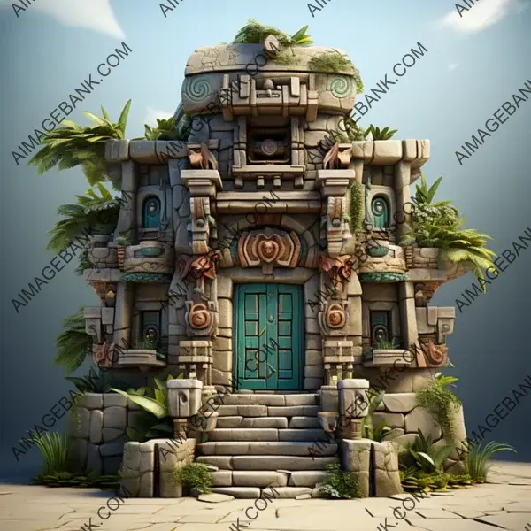 Immerse Yourself in the Diverse Aztec Building Styles with Game Props