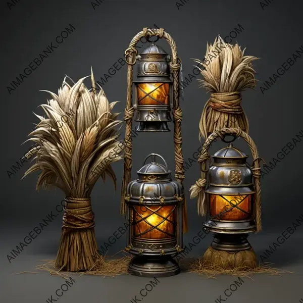 Create a Rustic Atmosphere with Stylized Haystacks Game Props