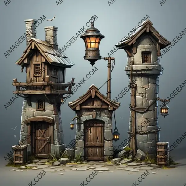 Dive into Medieval Vigilance with Watch Towers Game Props