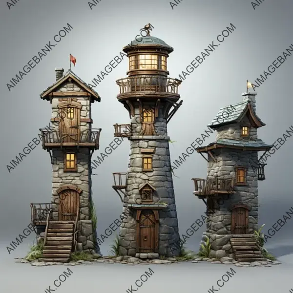 Immerse Yourself in the Defense of Medieval Kingdoms with Game Props: Watch Towers