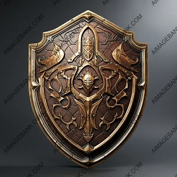 Immerse Yourself in the Glory of Shielded Knights with Game Props: Rounded Shield