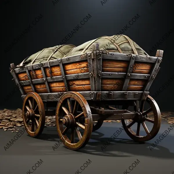 Immerse Yourself in the Toil of Medieval Times with Game Props: Wheelbarrow