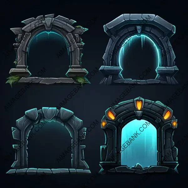 Toonish Portal Frames: Game Props for Adventure