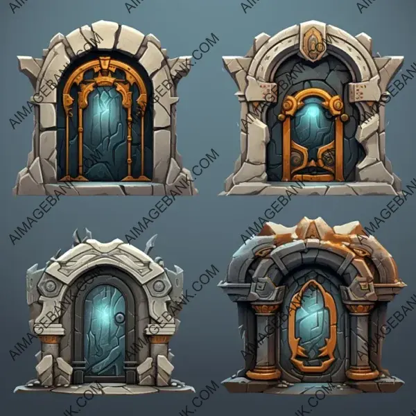 Explore the World of Stylized Portal Adventures with Unique Frames